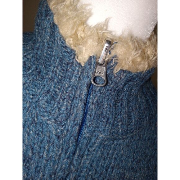 Guide Series XS Blue Sherpa Lined Sweater Vest - Picture 3 of 8